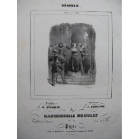 CONCONE Joseph Beatrix Sorrieu Chant Piano ca1845