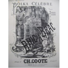 COOTE Charles Bric a Brac Polka Piano 4 mains ca1890