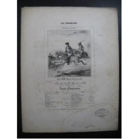 CLAPISSON Louis Les Courriers Chant Piano 1840