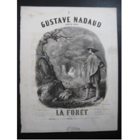 NADAUD Gustave La Foret STOP Chant Piano 1856