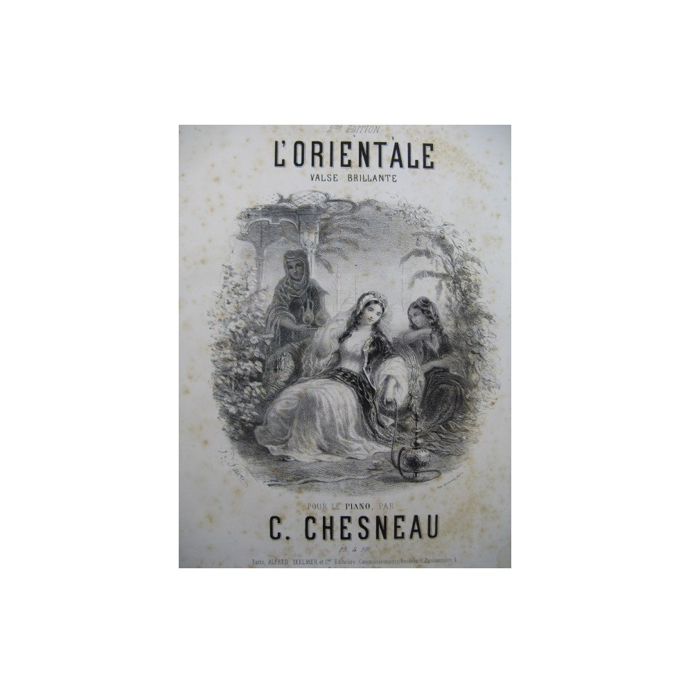 CHESNEAU C. L'Orientale Valse Piano ca1865