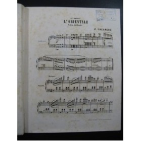 CHESNEAU C. L'Orientale Valse Piano ca1865