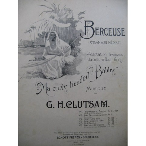 CLUTSAM G. H. Berceuse Piano