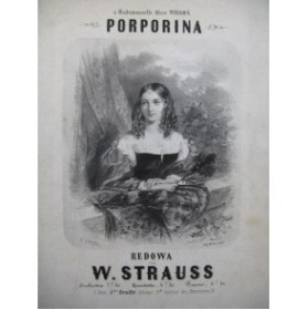STRAUSS W. Porporina Piano XIXe