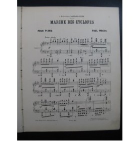 WACHS Paul Marche des Cyclopes Piano 1893
