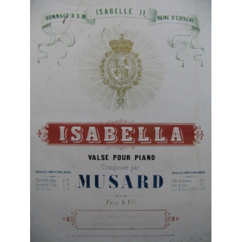 MUSARD Isabella Piano ca1860