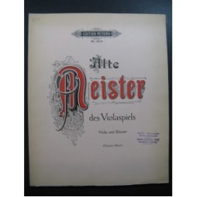 Alte Meister des Violaspiels 6 pieces Alto Piano