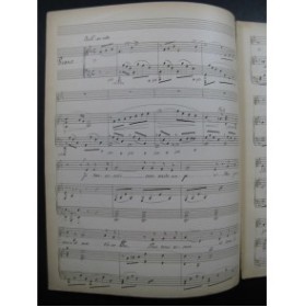 RUBER Madrigal Manuscrit Chant Piano XIXe