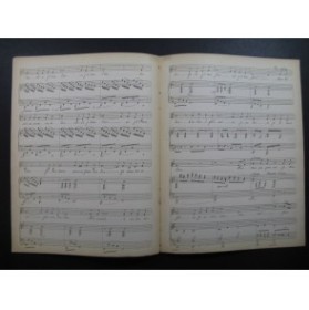 RUBER Madrigal Manuscrit Chant Piano XIXe