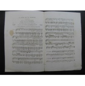 PANSERON Auguste La Fete de la Madone Chant Guitare ca1830