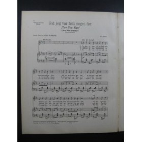 GILBERT Jean Gid jeg var fodt noget for Chant Piano 1915