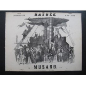 MUSARD Haydee Quadrille Piano 1848