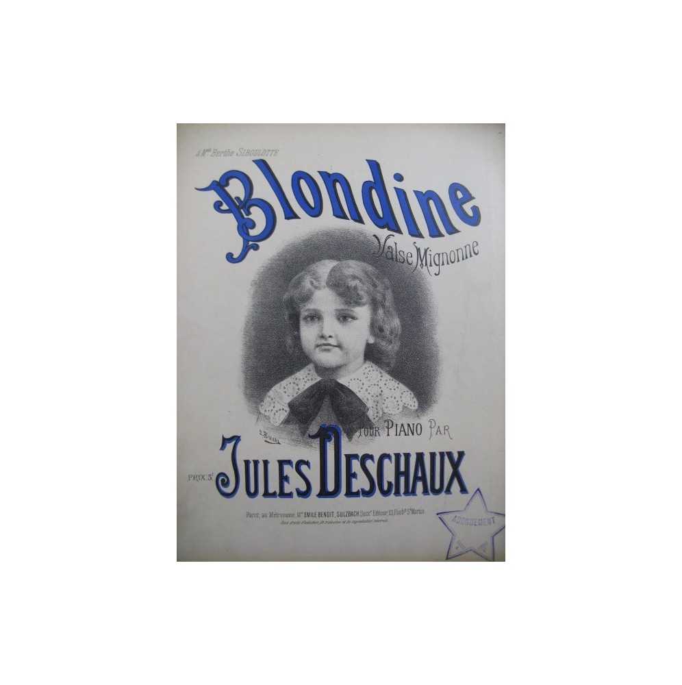 DESCHAUX Jules Blondine Piano