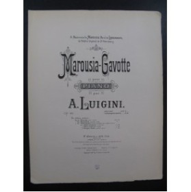 LUIGINI Alexandre Marousia Gavotte Piano 1897
