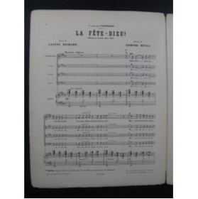 MISSA Edmond La Fete Dieu Chant Piano 1896