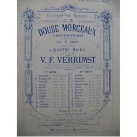 VERRIMST V. F. 12 Petits Morceaux 2e Suite Piano 4 mains﻿