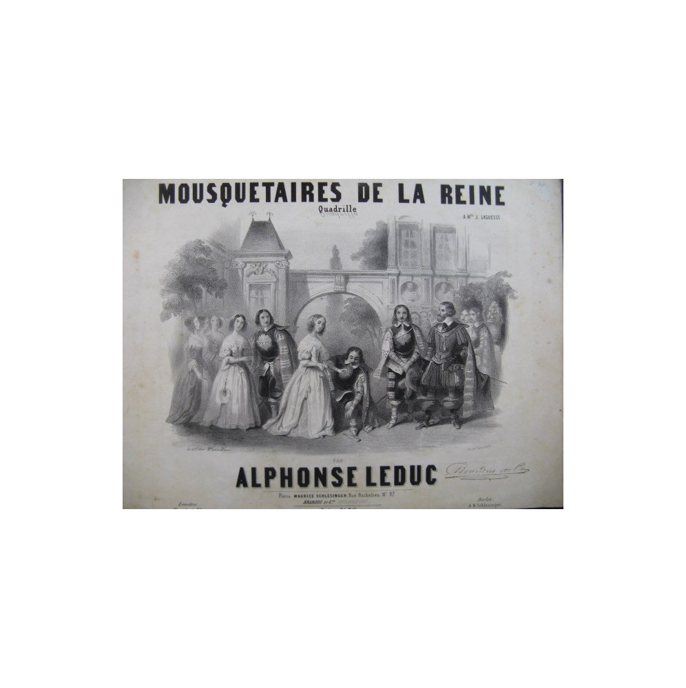 LEDUC Alphonse Mousquetaires de la Reine Piano ca1850