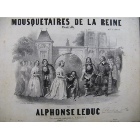 LEDUC Alphonse Mousquetaires de la Reine Piano ca1850