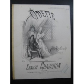 CHAVANON Ernest Odette Piano XIXe