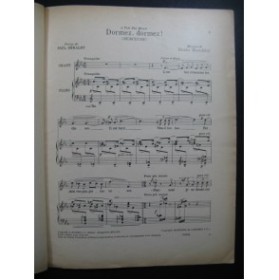 BIANCHINI Guido Dormez Dormez Dédicace Chant Piano 1932