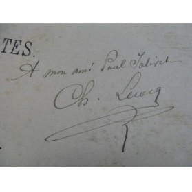 LECOCQ Charles Allegretto Dédicace Piano Violon ou Violoncelle ca1885
