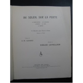 LETELLIER Edgar Du Soleil sur la Porte 31 Melodies Dedicace Chant Piano 1935