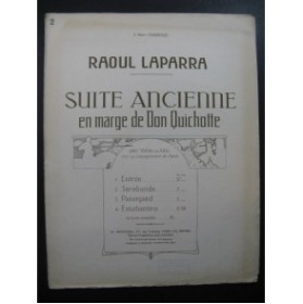 LAPARRA Raoul Suite Ancienne Sarabande Piano Alto ou Violon 1921