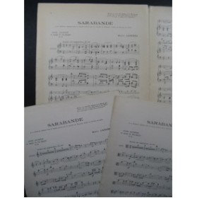 LAPARRA Raoul Suite Ancienne Sarabande Piano Alto ou Violon 1921