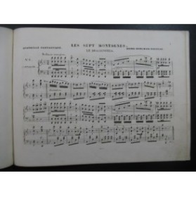 BOHLMAN Henri Les Sept Montagnes Piano 1848