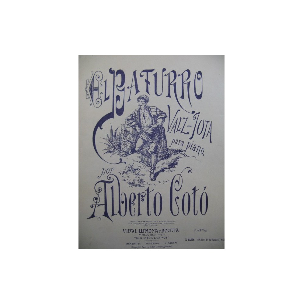 COTO Alberto El Baturro Piano 1904