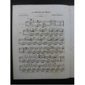 BURGMULLER Fr La Fontaine aux Perles Piano ca1850