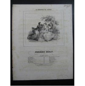 BERAT Frederic La Branche de Lierre Chant Piano ca1840