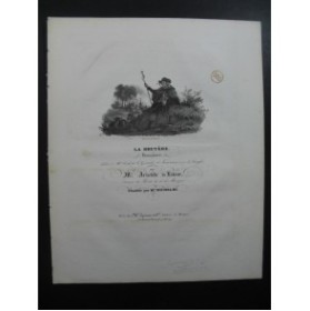 DE LATOUR Aristide La Bruyère Romance Chant Piano ca1830