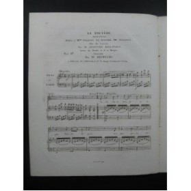 DE LATOUR Aristide La Bruyère Romance Chant Piano ca1830