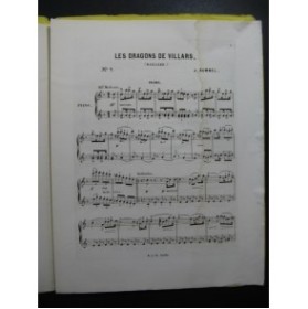 RUMMEL Joseph Les Dragons de Villars Piano 4 mains XIXe