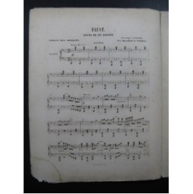 DE VILBAC Renaud Illustrations Faust Gounod Choeur Soldats Piano 4 mains ca1860