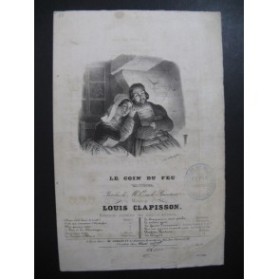 CLAPISSON Louis Le Coin du Feu Chant Guitare ca1830