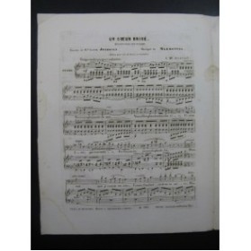 MARMONTEL Antonin Un Coeur Brisé Chant Piano ca1840