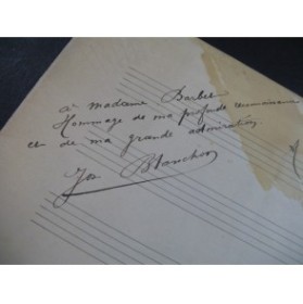 BLANCHON Joseph Salut, Printemps Manuscrit Chant Piano 1905