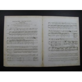 PANSERON Auguste Montagnes Tranquilles Tyrolienne Chant Piano ca1830