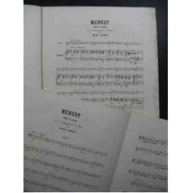 CONTE Jean Menuet Dédicace Violon Piano XIXe