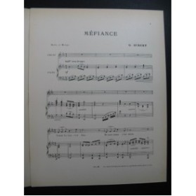 AUBERT Gaston Méfiance Pousthomis Chant Piano 1910