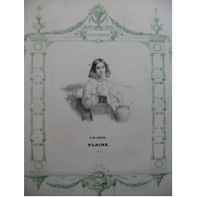DE FELTRE Alphonse Plaire Chant Piano ca1840