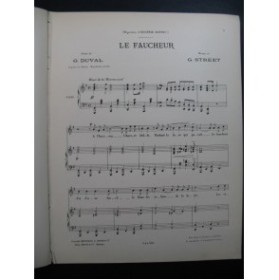STREET Georges Le Faucheur Chant Piano 1897