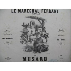 MUSARD Le Maréchal Ferrant Piano ca1850