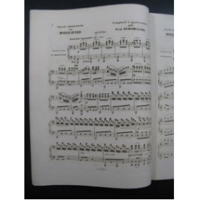 BURGMULLER Frédéric Valse Marco Spada Piano 4 mains 1853