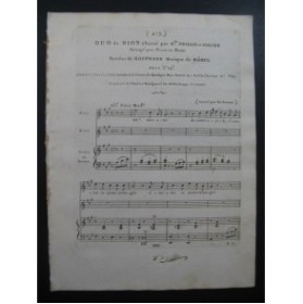 MÉHUL Bion No 3 Duo Chant Piano ou Harpe ca1805