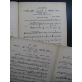 LAPARRA Raoul Prélude valsé et Irisch Reel Clarinette Piano 1927