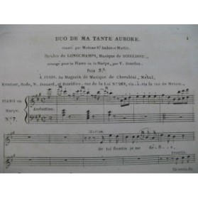 BOIELDIEU Adrien Duo de Ma Tante Aurore Chant Piano ou Harpe ca1810