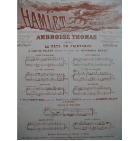 THOMAS Ambroise Hamlet La Fête du Printemps Piano 4 mains ca1880